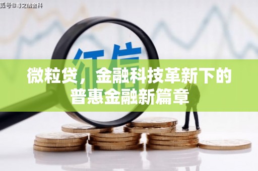 清新微粒贷，金融科技革新下的普惠金融新篇章