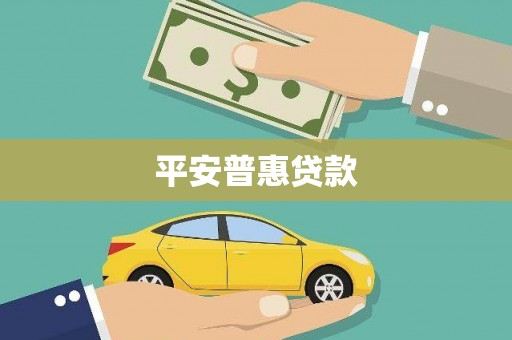 清新平安普惠贷款