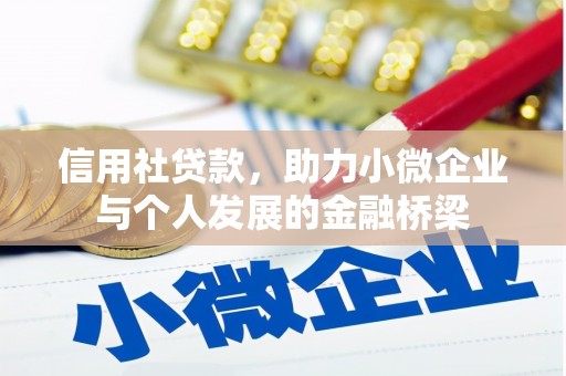清新信用社贷款，助力小微企业与个人发展的金融桥梁