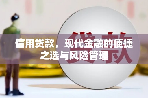 清新信用贷款，现代金融的便捷之选与风险管理