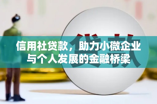 清新信用社贷款，助力小微企业与个人发展的金融桥梁