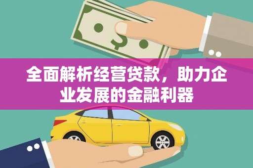 清新全面解析经营贷款，助力企业发展的金融利器