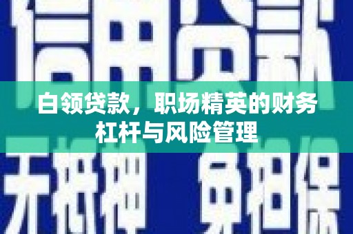 清新白领贷款，职场精英的财务杠杆与风险管理