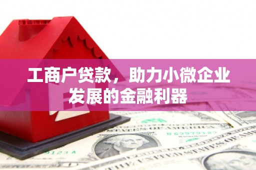 清新工商户贷款，助力小微企业发展的金融利器