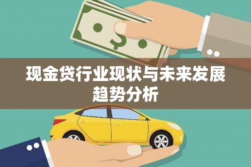 清新现金贷行业现状与未来发展趋势分析