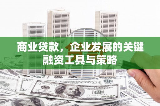 清新商业贷款，企业发展的关键融资工具与策略