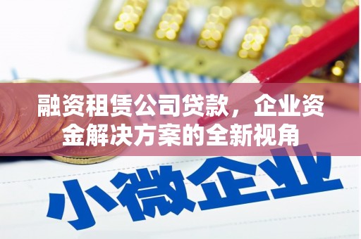 清新融资租赁公司贷款，企业资金解决方案的全新视角