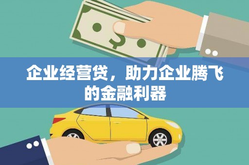 清新企业经营贷，助力企业腾飞的金融利器