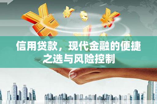 清新信用贷款，现代金融的便捷之选与风险控制