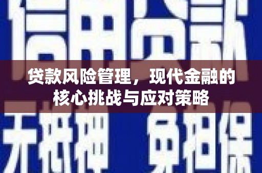 清新贷款风险管理，现代金融的核心挑战与应对策略