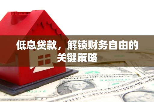 清新低息贷款，解锁财务自由的关键策略