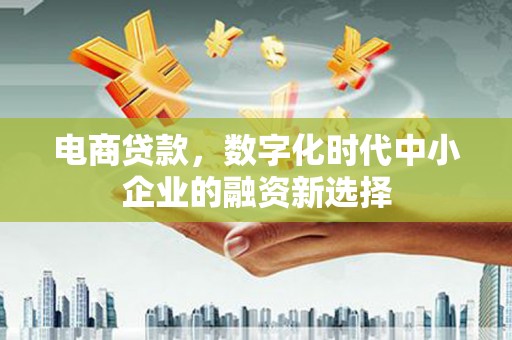清新电商贷款，数字化时代中小企业的融资新选择