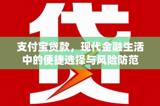 清新支付宝贷款，现代金融生活中的便捷选择与风险防范