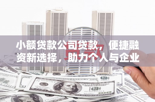 清新小额贷款公司贷款，便捷融资新选择，助力个人与企业成长