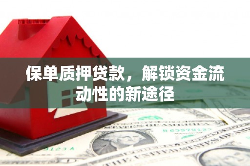 清新保单质押贷款，解锁资金流动性的新途径
