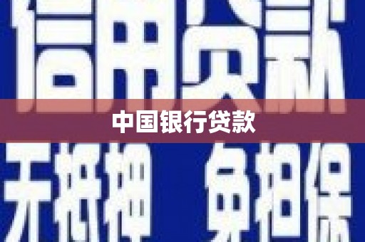清新中国银行贷款