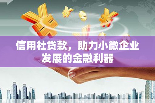 清新信用社贷款，助力小微企业发展的金融利器