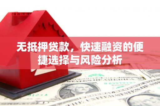 清新无抵押贷款，快速融资的便捷选择与风险分析