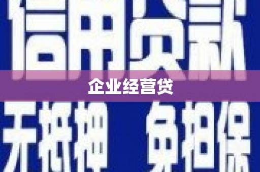 清新企业经营贷