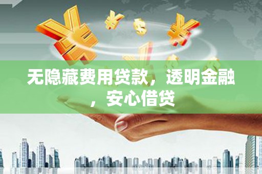 清新无隐藏费用贷款，透明金融，安心借贷