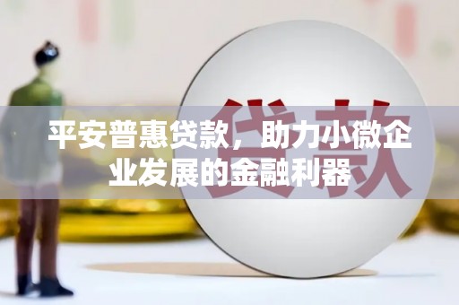 清新平安普惠贷款，助力小微企业发展的金融利器