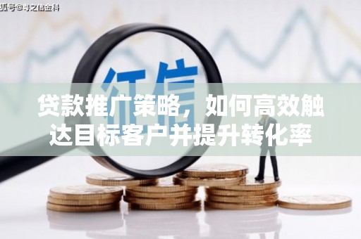 清新贷款推广策略，如何高效触达目标客户并提升转化率