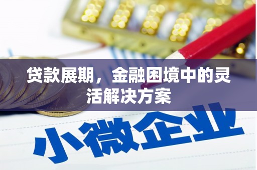 清新贷款展期，金融困境中的灵活解决方案