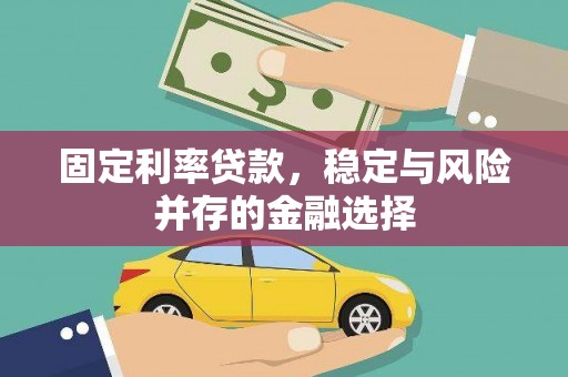 清新固定利率贷款，稳定与风险并存的金融选择