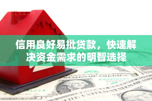 清新信用良好易批贷款，快速解决资金需求的明智选择