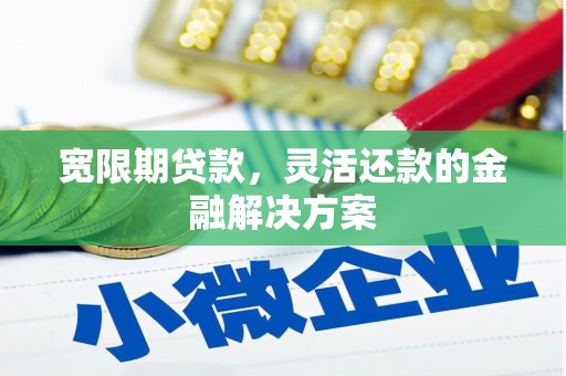 清新宽限期贷款，灵活还款的金融解决方案