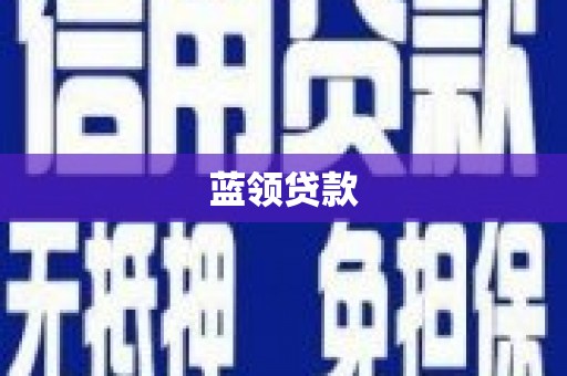 清新蓝领贷款