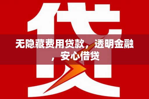 清新无隐藏费用贷款，透明金融，安心借贷