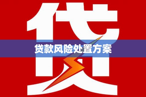 清新贷款风险处置方案