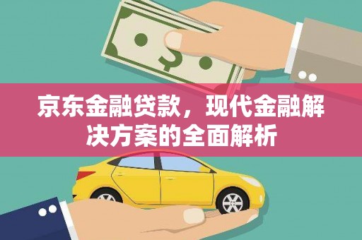 清新京东金融贷款，现代金融解决方案的全面解析