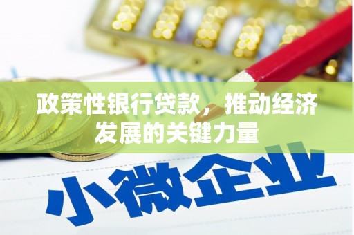 清新政策性银行贷款，推动经济发展的关键力量