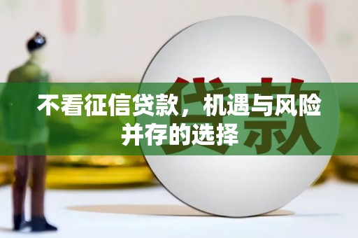 清新不看征信贷款，机遇与风险并存的选择