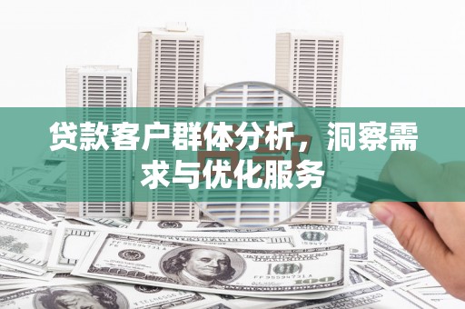 清新贷款客户群体分析，洞察需求与优化服务